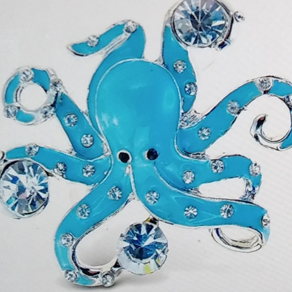 Other - Blingy octopus rhinestone refrigerator magnet. NWT